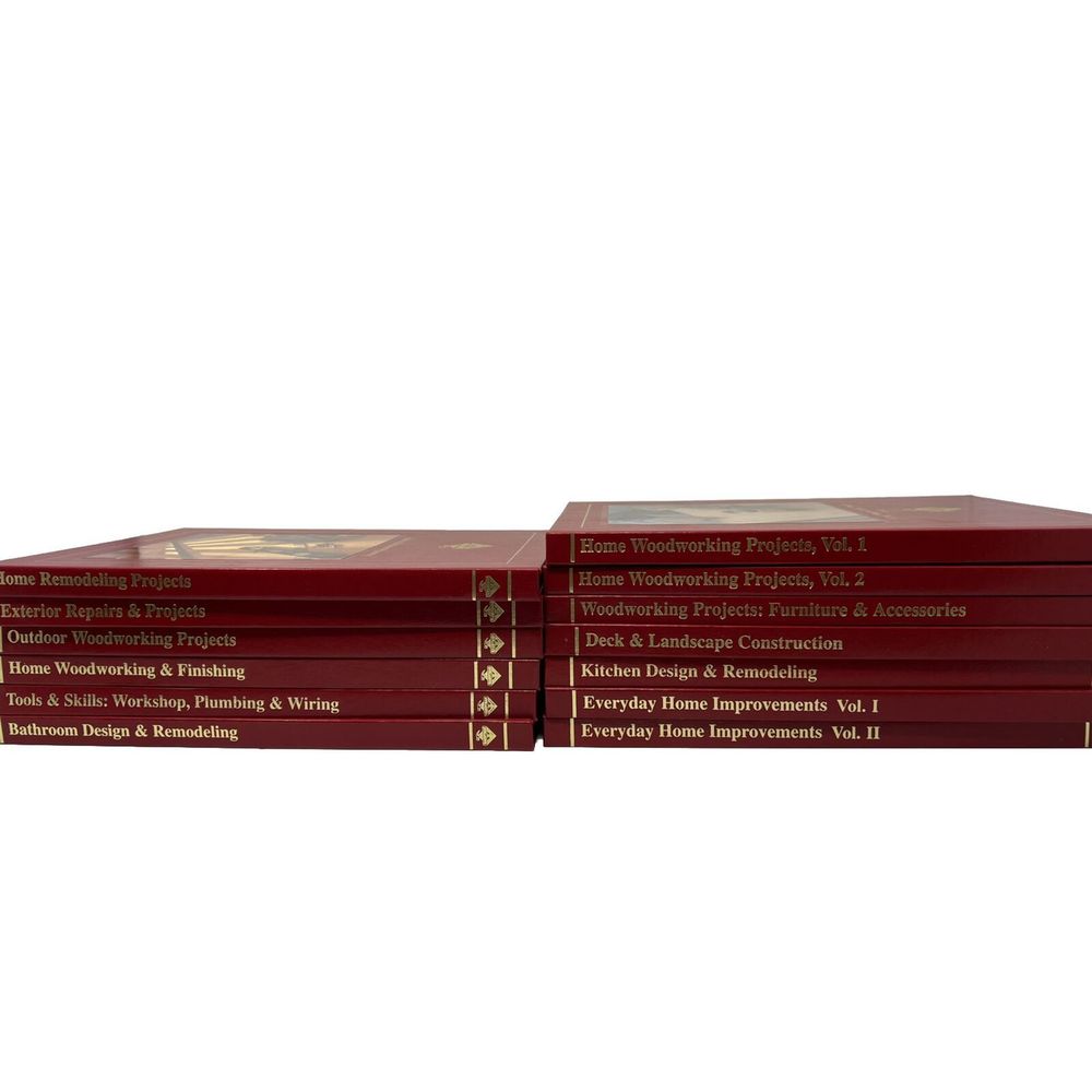 Set of 13 Volumes of Handyman Club of America Library Hardback Home Repair VG